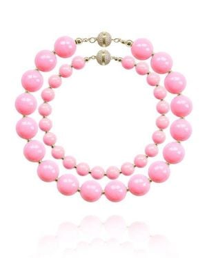 Saule Label Siena Duo Necklace - Pink