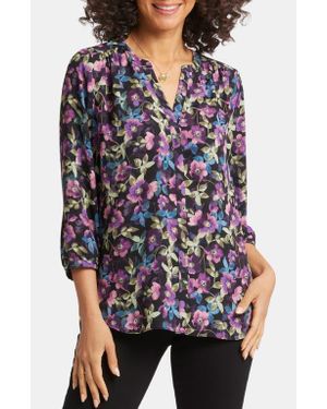 NYDJ Pintuck Blouse - Multicolor