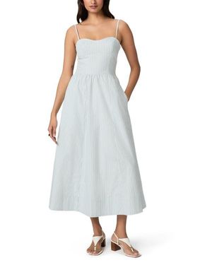 PAIGE Pippa Midi Dress in Blue | Lyst