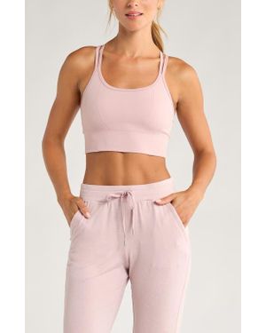 Zella Seamless Strappy Sports Bra - Pink