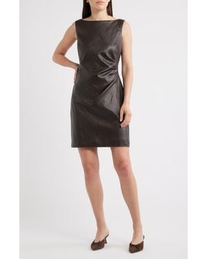 Sam Edelman Faux Leather Minidress - Black