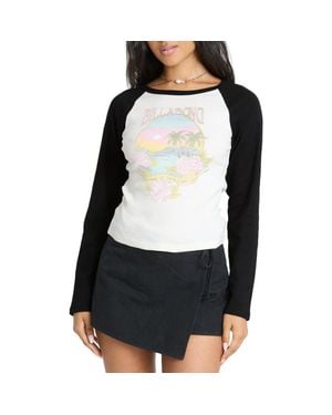 Billabong Paradise Dream Graphic Raglan T-Shirt - Black