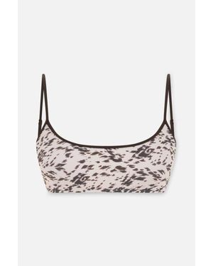 Pcfg The Solar Reflections Scoope Bikini Top - Brown