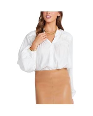 Bishop + Young Pintuck Detail Blouse - White