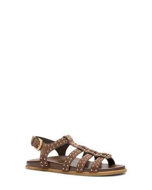 Stuart Weitzman Pry Fisherman Sandal - Brown