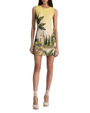 knee length dresses for ladies Self-Portrait Self Portrait Lace Peplum Floral Eyelet Overlay Mini Dress