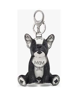 MCM Aren French Bulldog Charm - Black