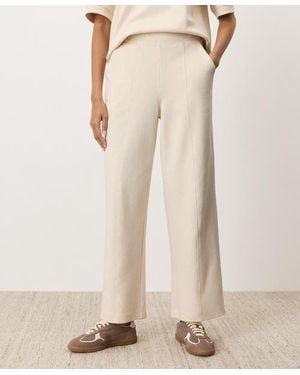 Pact Organic Cotton Airplane Pintuck Wide Leg Pant - Natural