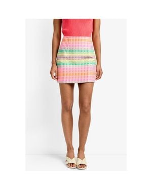 Trina Turk High Rise Rico Umbrella Jacquard Skirt - Multicolor