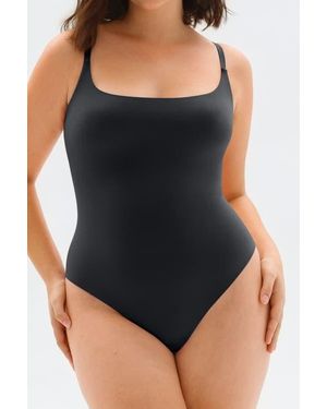 Popilush Cloudsense Adjustable Straps Snatched Bodysuit - Black