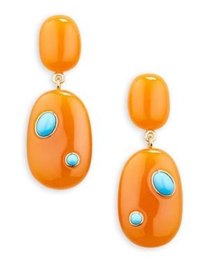 Lizzie Fortunato Satsuma Drop Earrings - Orange