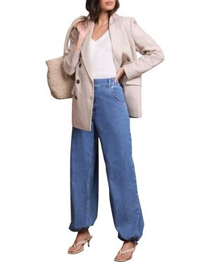 Mint Velvet Balloon Jeans - Blue