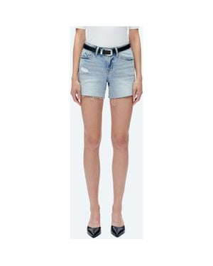 Bayeas Ava Cutoff Denim Shorts - Blue