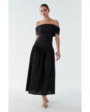BWLDR Steph Midi Dress - Black
