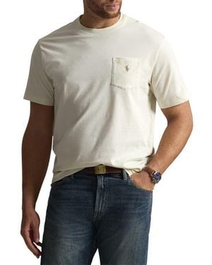 Polo Ralph Lauren Big & Tall Classic Fit Jersey Crewneck Pocket Tee - Gray