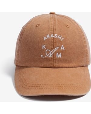 AKASHI-KAMA Crest Hat - Brown