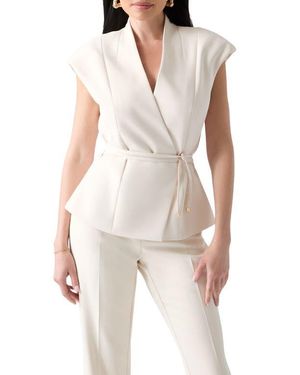 Marciano Jasmine Belted Vest - White