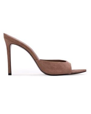 Black Suede Studio Brea Suede Mule - Brown
