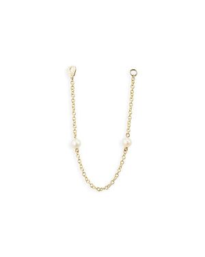 Maria Tash Double Pearl Connecting Charm - White