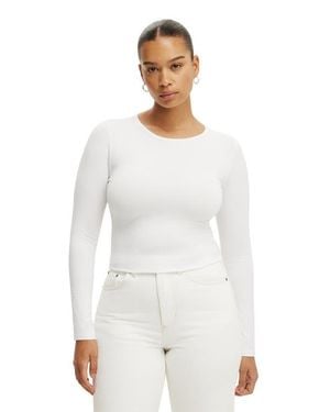 Cotton On Everyday Smooth Long Sleeve - White