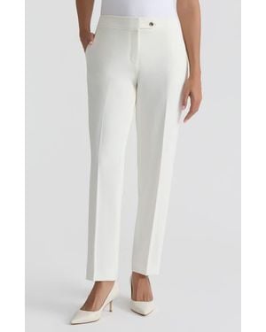 Kasper Ava Straight Leg Pants - White