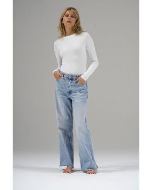LNA Dalston Ribbed Long Sleeve - Blue