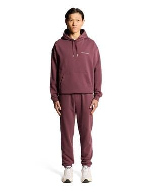 Lyle & Scott Script Brushback Pullover Hoodie - Red