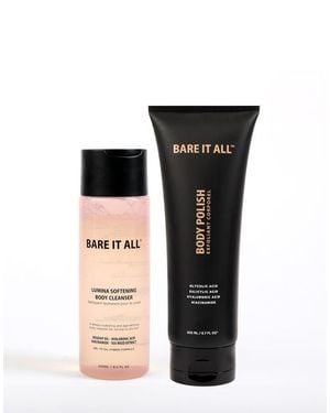 Bare It All Shower Kit Lumina Cleanser And Body Polish - Black