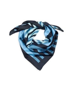 Nordstrom Printed Square Silk Scarf - Blue
