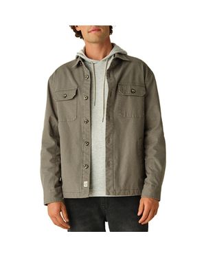 Fair Harbor Breathable Stretch Cotton Utility Shirt Jacket - Green