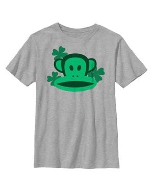 Paul Frank Boys' St. Patrick's Day Julius Face Graphic Tee - Gray