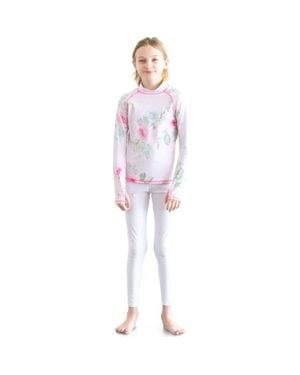 TUTUBLUE Girls' Rash Guard Swim Top - Pink