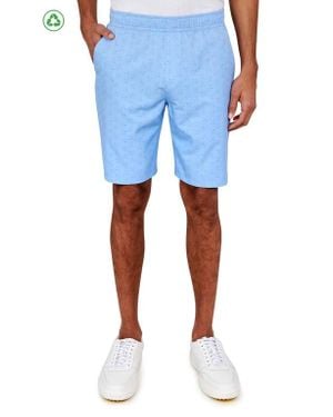 Con.struct Regular Fit Golf Club Recycle Performance Drawstring Golf Shorts - Blue