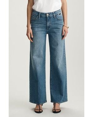 Mavi Paloma Mid Rise Wide Leg Jeans - Blue