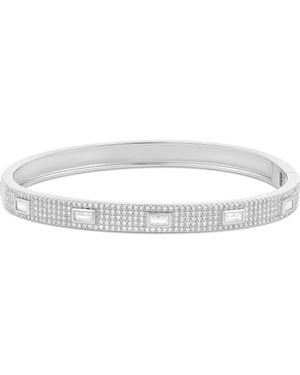 SHYMI Baguette And Pavé Bangle - Metallic