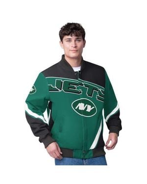 G-III Extreme New York Jets Maximum Racing Full-Snap Jacket - Green
