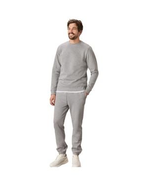 Pact Organic Brushed Fleece Sweatpant - Gray