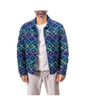 Maceoo Ascension 0014 Lined Denim Jacket - Blue