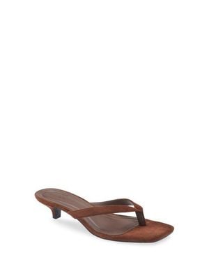 Open Edit Tori Kitten Heel Sandal - Brown