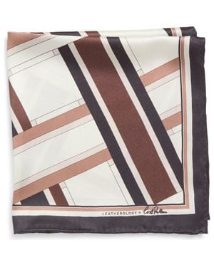 Lost Pattern X Leatherology Silk Pocket Square - Black