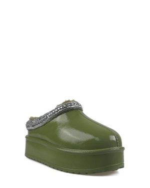 Zigi Sofie Faux Fur Platform Slipper - Green