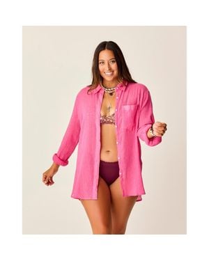 Carve Designs Taylor Gauze Tunic - Pink