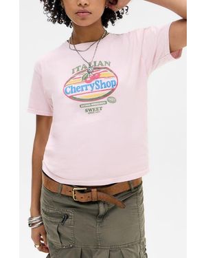 BDG Italian Graphic Tee - White
