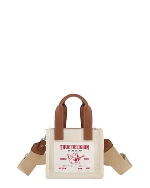 TRUE RELIGION Canvas Mini Tote Bag - Pink