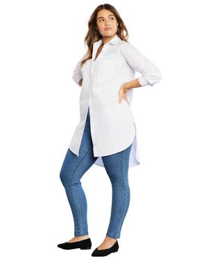 June + Vie Poplin La Vie Max Tunic - Blue