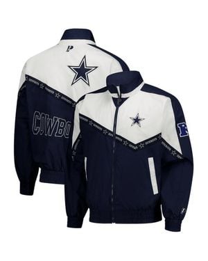Pro Player Dallas Cowboys Tape Ii Lightweight Full-Zip Jacket - Blue