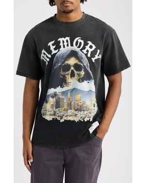 Memory Lane Old E Reaper Cotton Graphic T-Shirt - Black