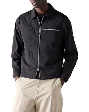 Moose Knuckles Topflight Water Repellent Shirt Jacket - Black