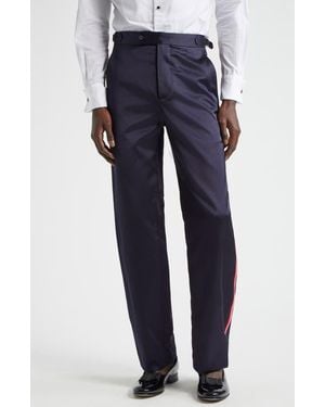 Bode Major League Side Stripe Suiting Pants - Blue