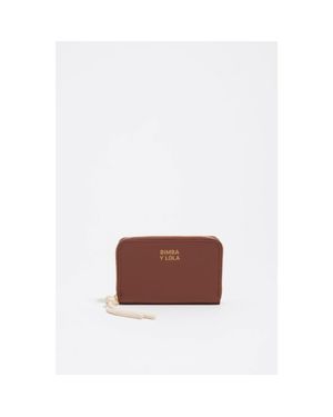 Bimba Y Lola Small Flap Purse - Brown